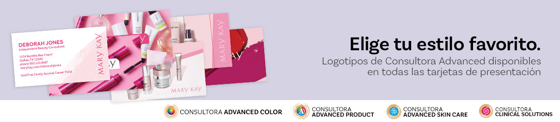 Elige tu estilo favorito. Logotipos de Consultora Advanced disponibles en todas las tarjetas de presentación