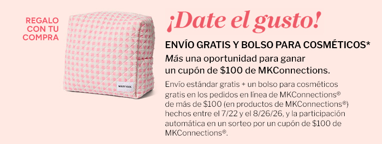 ¡Date el gusto! Envío gratis y bolso para cosméticos